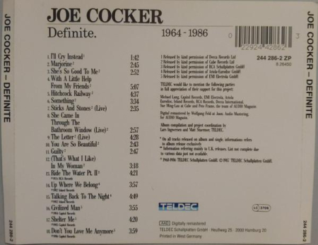 Joe Cocker - Definite 1964-1986 (CD) [1]