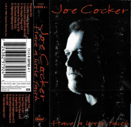 Casete audio - Joe Cocker - Have A Little Faith (Caseta Audio)