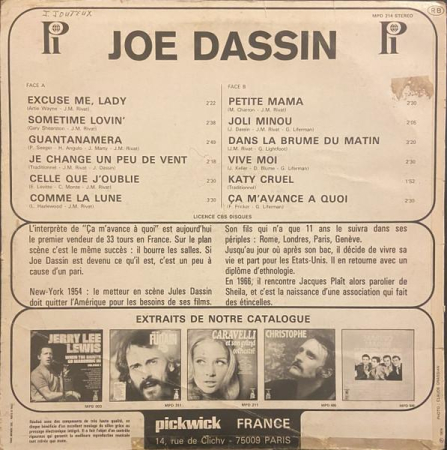 Joe Dassin - Joe Dassin Vol.1 (Disc Vinil) [1]