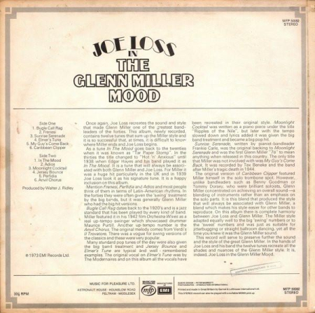 Joe Loss - Joe Loss In The Glenn Miller Mood (Disc Vinil) [1]