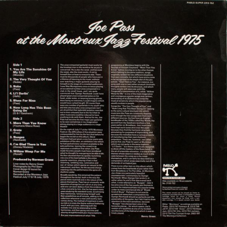 Joe Pass - At The Montreux Jazz Festival 1975, (Disc Vinil) [1]