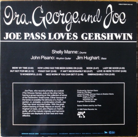 Joe Pass - "Ira, George, And Joe" Joe Pass Loves Gershwin, (Disc Vinil) [1]