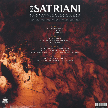 Joe Satriani – Surfing In San Jose - The Classic 1988 Radio Broadcast (VINIL) [1]