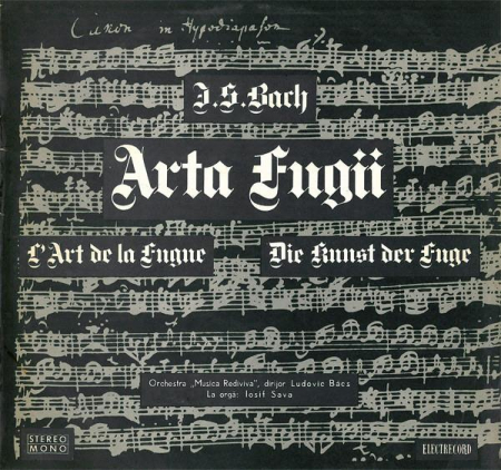 Muzică Clasică - Johann Sebastian Bach - Arta Fugii = L'art De La Fugue = Die Kunst Der Fuge, (Disc Vinil)