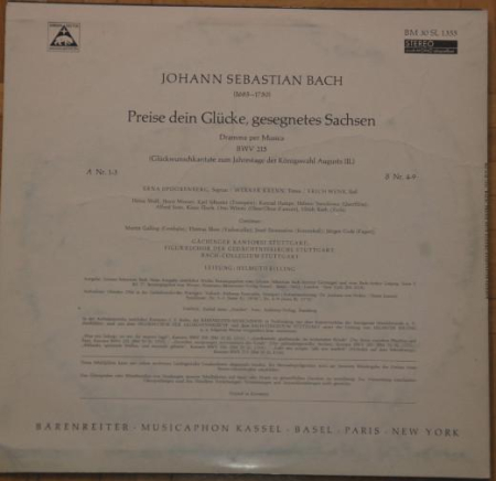 Johann Sebastian Bach - Preise Dein Glücke, gesegnetes Sachsen [1]
