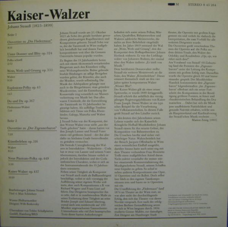 Johann Strauss Jr. - Kaiser-Walzer, (Disc Vinil) [1]