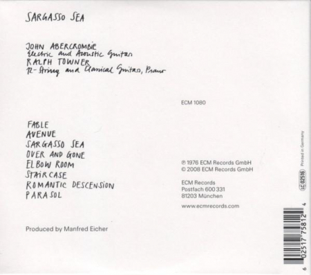 John Abercrombie - Sargasso Sea, (CD) [1]