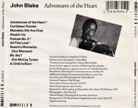 John Blake - Adventures Of The Heart (CD) [1]