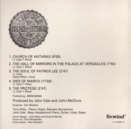 John Cale - Church Of Anthrax, (CD) [1]