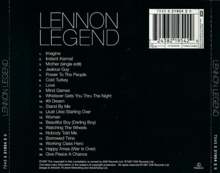 John Lennon - Lennon Legend (The Very Best Of John Lennon) (CD) [1]