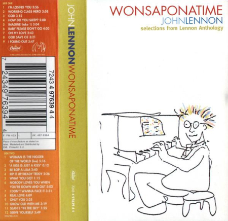 Casete audio - John Lennon - Wonsaponatime (Selection From Lennon Anthology) (Caseta Audio)