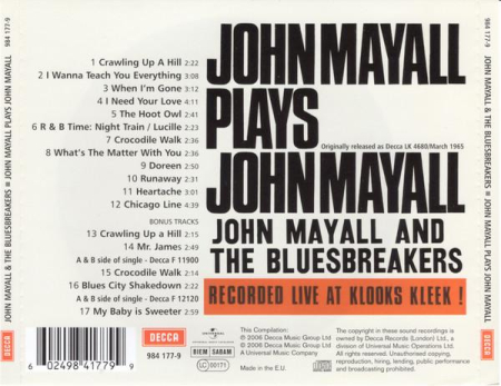 John Mayall - John Mayall Plays John Mayall (CD) [1]