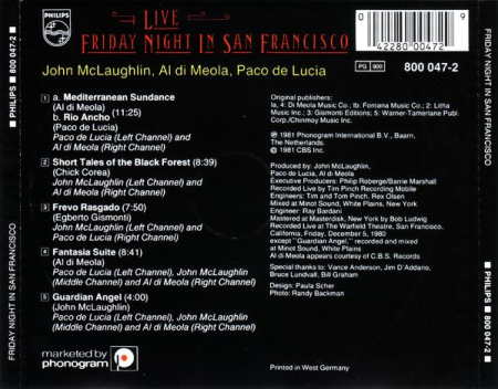 John McLaughlin - Friday Night In San Francisco (CD) [1]