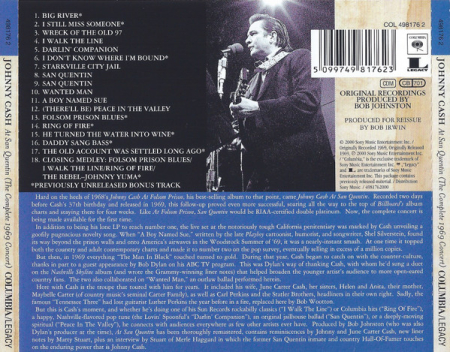 Johnny Cash – At San Quentin (The Complete 1969 Concert) (CD) [1]