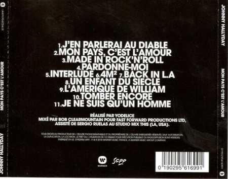Johnny Hallyday - Mon Pays C'est L'amour (CD) [1]