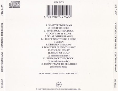Johnny Hates Jazz - Turn Back The Clock (CD) [1]