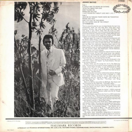 Johnny Mathis - Johnny Mathis, (Disc Vinil) [1]