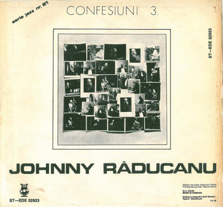 Johnny Răducanu - Confesiuni 3, (Disc Vinil) [1]