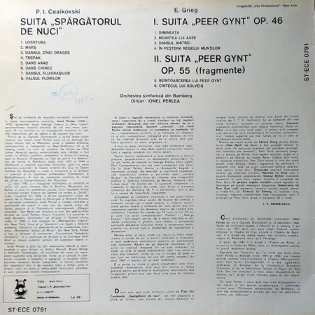 Jonel Perlea - Spărgătorul De Nuci / Peer Gynt, (Disc Vinil) [1]