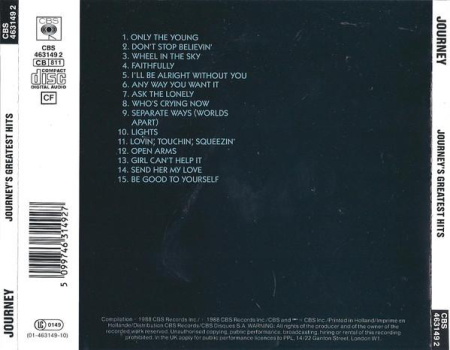 Journey - Greatest Hits [1]