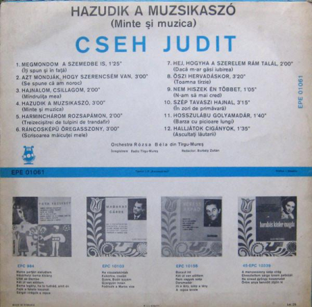 Judit Cseh - Hazudik A Muzsikaszó (Minte Și Muzică) [1]