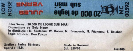 Jules Verne - 20.000 De Leghe Sub Mări, (Casetă Audio) [1]