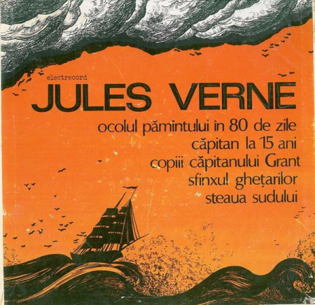 Povesti/Teatru/Non-Music - Jules Verne - Ocolul Pamîntului În 80 De Zile / Căpitan La 15 Ani / Copiii Căpitanului Grant / Sfinxul Ghețarilor / Steaua Sudului, (Disc Vinil)