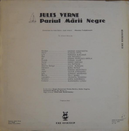 Jules Verne - Pariul Mării Negre, (Disc Vinil) [1]