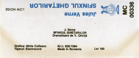 Jules Verne  - Sfinxul Ghețarilor (Caseta Audio) [1]