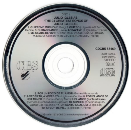 Julio Iglesias - The 24 Greatest Songs (CD) [1]