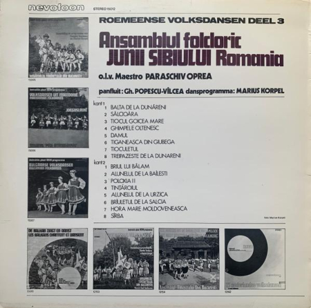 Junii Sibiului - Roemeense Volksdansen Deel 3 (Disc Vinil) [1]