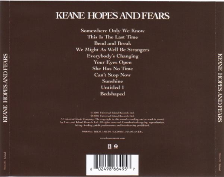 Keane - Hopes And Fears (CD) [1]