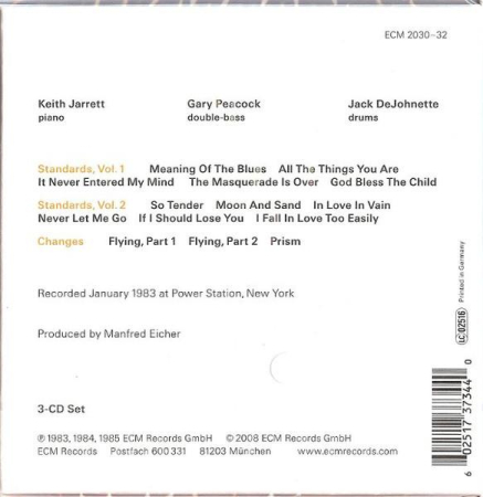 Keith Jarrett - Setting Standards - New York Sessions (CD) [1]
