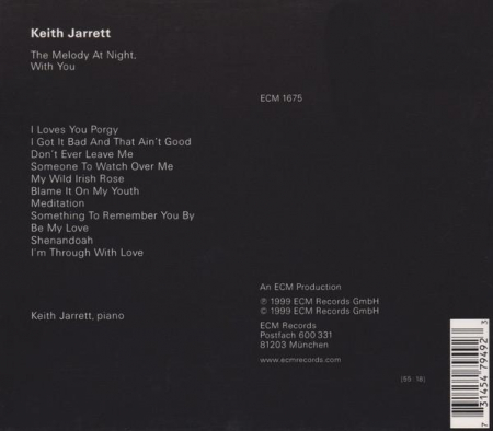 Keith Jarrett - The Melody At Night, With You, (CD) [1]