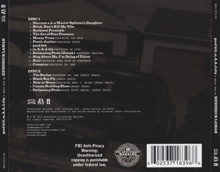 Kendrick Lamar - Good Kid, M.A.A.D City (CD) [1]
