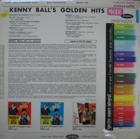 Kenny Ball And His Jazzmen - Kenny Ball's Golden Hits (Disc Vinil) [1]