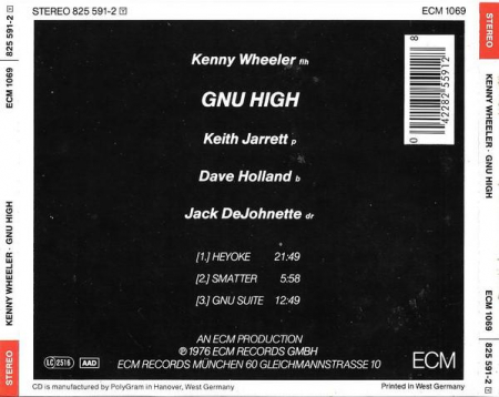 Kenny Wheeler - Gnu High, (CD) [1]