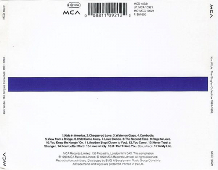 Kim Wilde - The Singles Collection 1981-1993., (CD) [1]