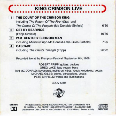 King Crimson - Live (CD) [1]