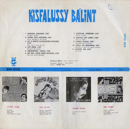 Kisfalussy Bálint - Kisfalussy Bálint, (Disc Vinil) [1]