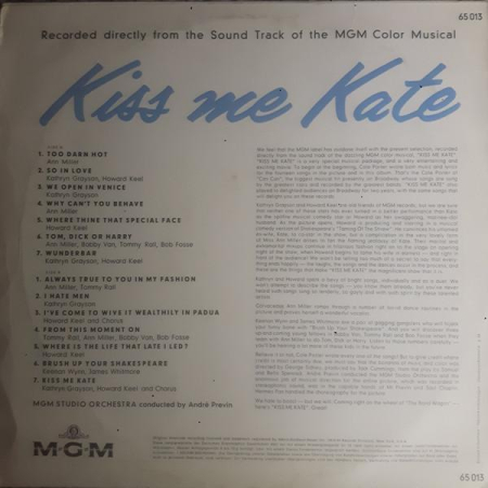 Kiss Me Kate (Disc Vinil) [1]