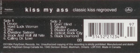 Kiss My Ass: Classic Kiss Regrooved (Caseta Audio) [1]