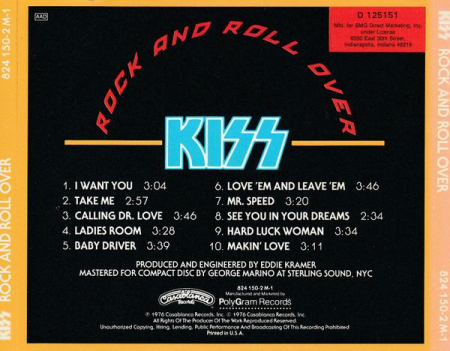 Kiss - Rock And Roll Over (CD) [1]