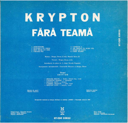 Krypton - Fără Teamă(Disc Vinil) [1]