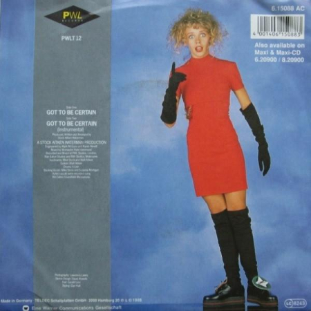 Kylie Minogue - Got To Be Certain (Disc Vinil) [1]