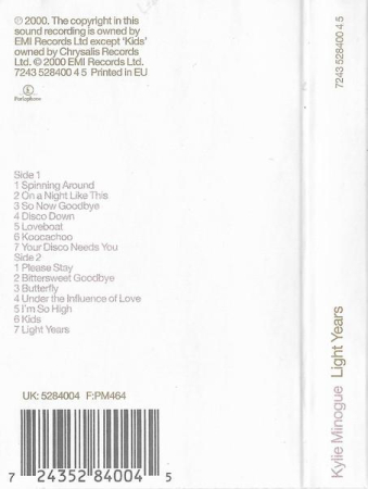Kylie Minogue - Light Years (Caseta Audio) [1]