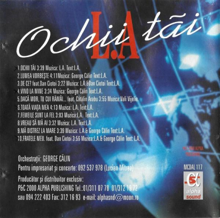 L.A. - Ochii Tăi, (CD) [1]