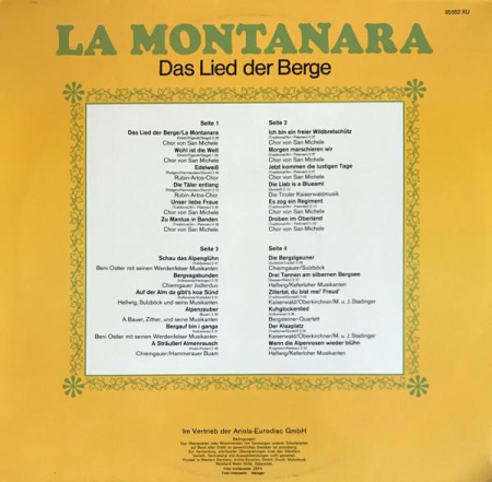 La Montanara (Das Lied Der Berge) [1]