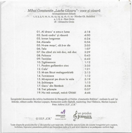 Lache Găzaru - Lache Găzaru, (CD) [1]