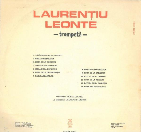 Laurențiu Leonte - Trompetă (Disc Vinil) [1]
